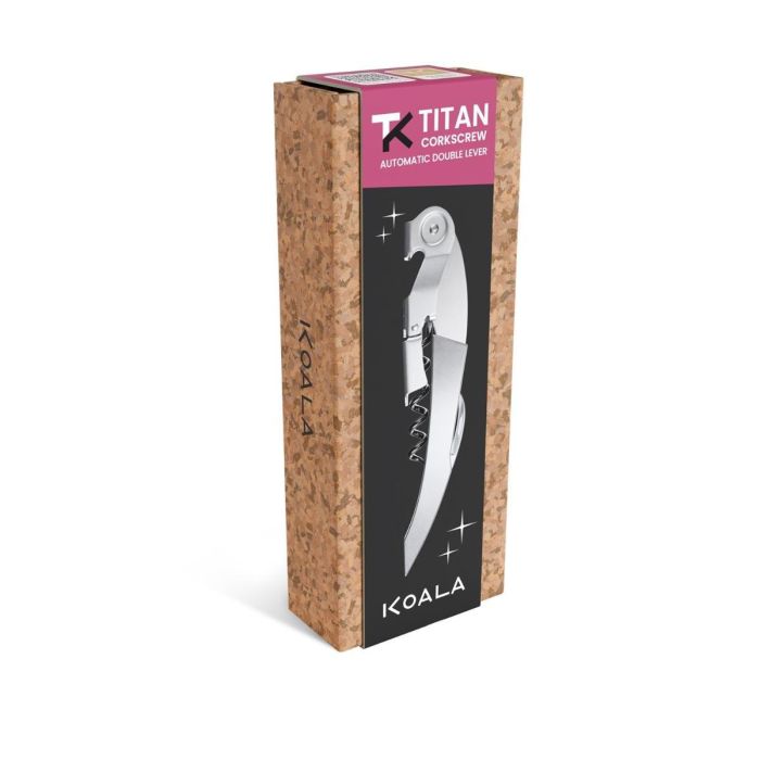 Sacacorchos Acero Inoxidable y Teflón Titan Premium Koala 13,5x12x3 cm (6 Unidades) 5 Sacacorchos Acero Inoxidable y Teflón Titan Premium Koala 13,5x12x3 cm (6 Unidades) 5