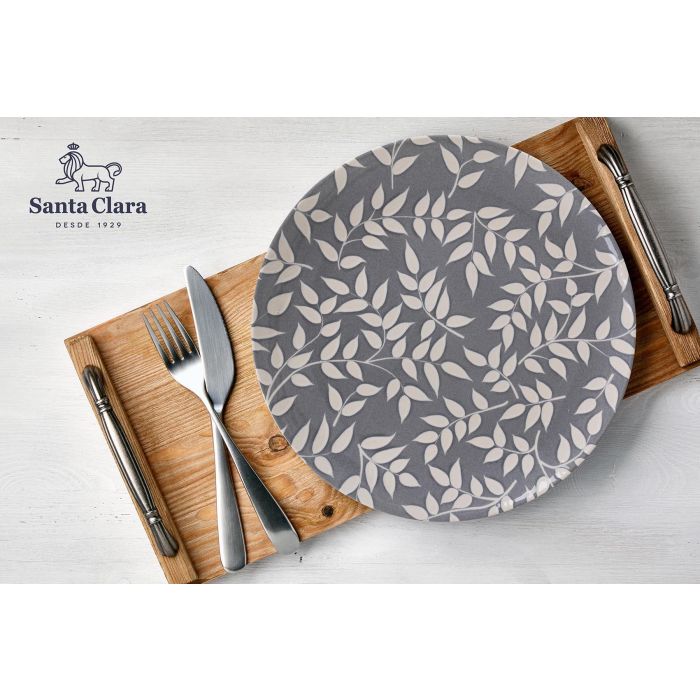 Inde Vajilla Berna Monaco 12 Piezas Brillo-Redo - Plato 26 cm, Taza 21 cm, Tazón 20 cm (2 Unidades) 7