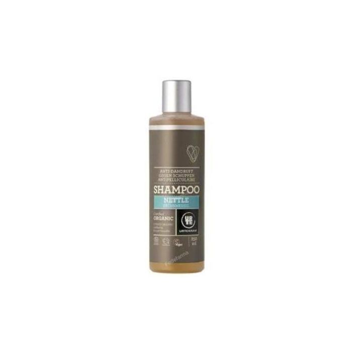 Urtekram Champú de Ortiga Anticaspa 250ml Eco Vegan, Certificado Cosmos Organic para Cuero Cabelludo Sensible