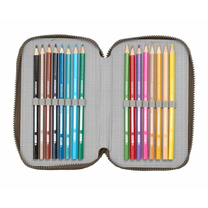 Plumier Triple Jurassic World 12,5 x 19,5 x 5,5 cm 37 Piezas