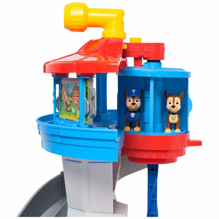 Spin Master Centro de Mando Torre de Control Paw Patrol, Set de Juego con 2 figuras de cachorros y cartas de misión, 50 cm de altura, Edad +3 años 9