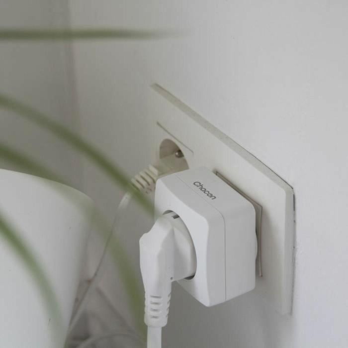 Chacon CHA5411478546702 Juego de 2 Mini Enchufes con Mando a Distancia - Encendido/Apagado - Blanco - 2300 W (FR)