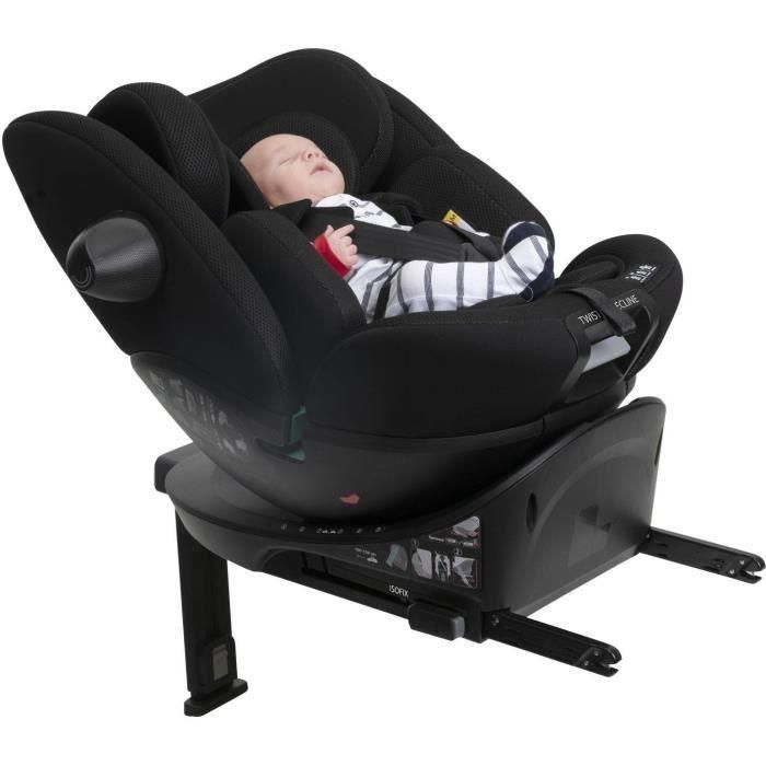 Chicco CHI8058664181100 Silla de Coche Everone i-Size Grupo 0/1/2/3 Giratoria y Reclinable con Reductor Negra 4