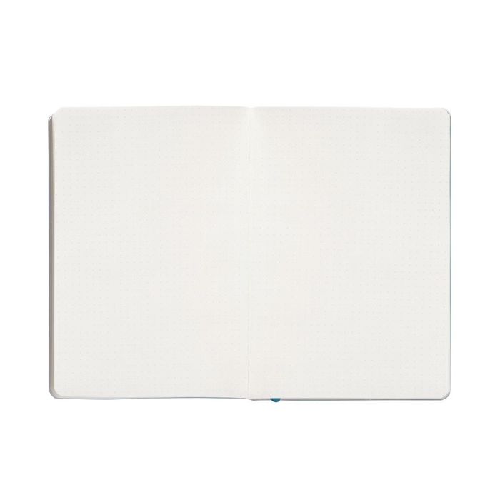 Cuaderno Con Gomilla Antartik Notes Tapa Blanda A5 Hojas Puntos Azul Claro 80 Hojas 80 gr Fsc 7