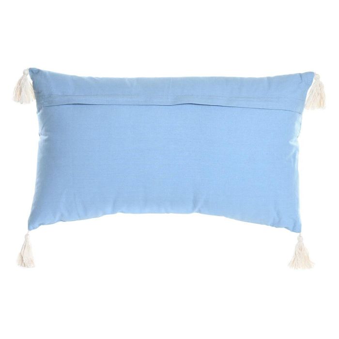 Cojin DKD Home Decor Azul Blanco 15 x 35 x 60 cm 1