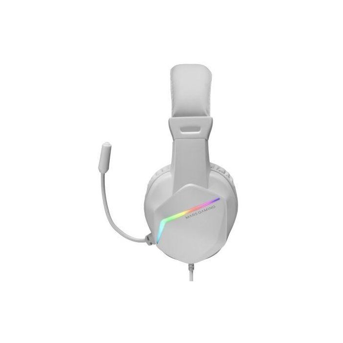 Mars Gaming Auriculares Gaming MH122/ Jack 3.5/ Blancos Micrófono FRGB Gaming