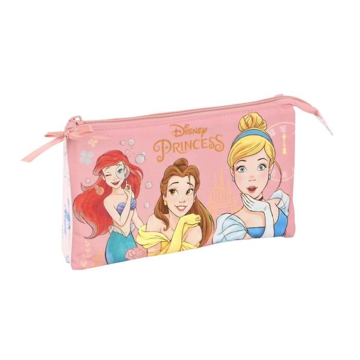 Portatodo Triple Princesses Disney Dream it Rosa 22 x 12 x 3 cm