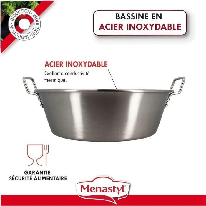 Menastyl 4615452 Bandeja para Mermelada de Acero Inoxidable - 40,5 cm 1