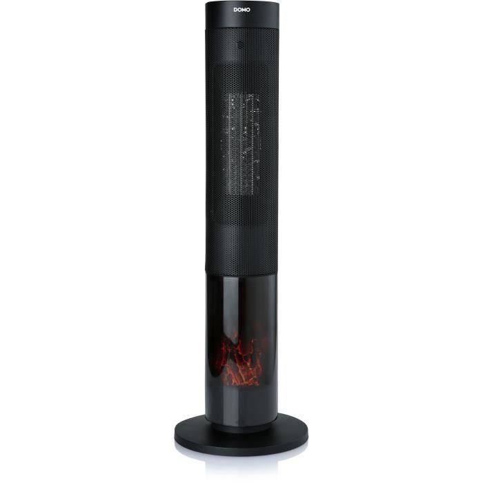 Domo DO7345H Calefactor cerámico con efecto leña 2000 W Negro 83,5 cm