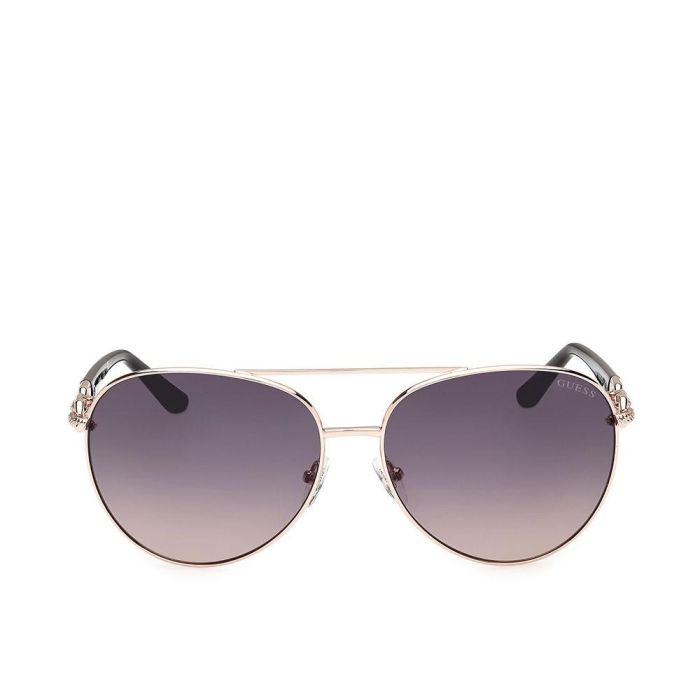 Guess Gafas GU00158 Gafas de Sol Aviador para Mujer - Montura Metal, Cristal 61 mm, Patillas 130 mm Guess Gafas GU00158 Gafas de Sol Aviador para Mujer - Montura Metal, Cristal 61 mm, Patillas 130 mm