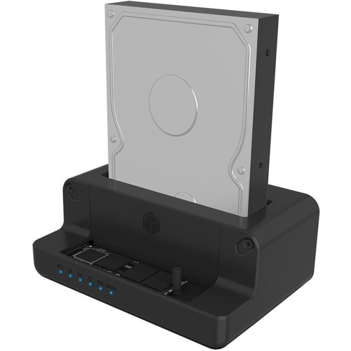 ICY BOX IB-2914MSCL-C31 Klon- und DockingStation für M.2 NVMe SSD und 3.5"/2.5" SATA HDD/SSD 2