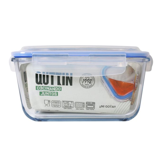 Quttin Fiambrera Cuadrada Hermética 20 x 20 x 10.7 cm 2.2L (4 Unidades) 2 Quttin Fiambrera Cuadrada Hermética 20 x 20 x 10.7 cm 2.2L (4 Unidades) 2