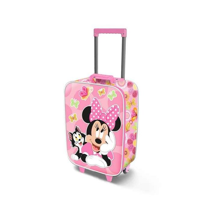 Karactermania Maleta Trolley Soft 3D Minnie Mouse Kitten Rosa Equipaje de Mano 52 x 33 x 17 cm