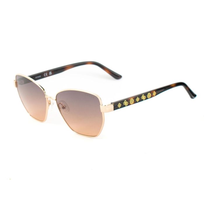Guess GU00102 32F Gafas de Sol Mujer Cuadradas Montura Metal Dorado Cristales Marrón Degradado 56mm 2 Guess GU00102 32F Gafas de Sol Mujer Cuadradas Montura Metal Dorado Cristales Marrón Degradado 56mm 2