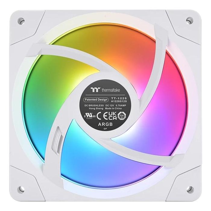 Thermaltake SWAFAN EX12 ARGB Refrigerador de Aire para Carcasa PC 14 cm Blanco, Pack de 3 Unidades 3