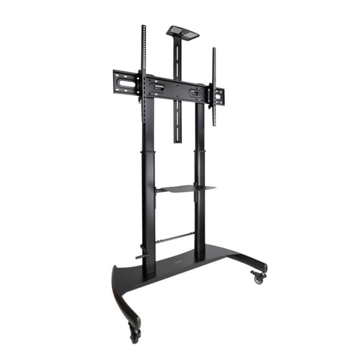TooQ FS20404HM-B Soporte de Suelo con Ruedas para TV 60-100" Inclinable Altura Regulable 100kg con Bandejas Negro 0 TooQ FS20404HM-B Soporte de Suelo con Ruedas para TV 60-100" Inclinable Altura Regulable 100kg con Bandejas Negro 0