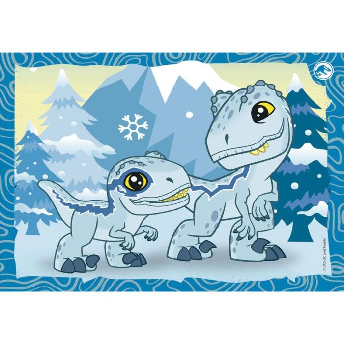 Clementoni CLE1695906884588 Puzzle 4 en 1 Jurassic World 1