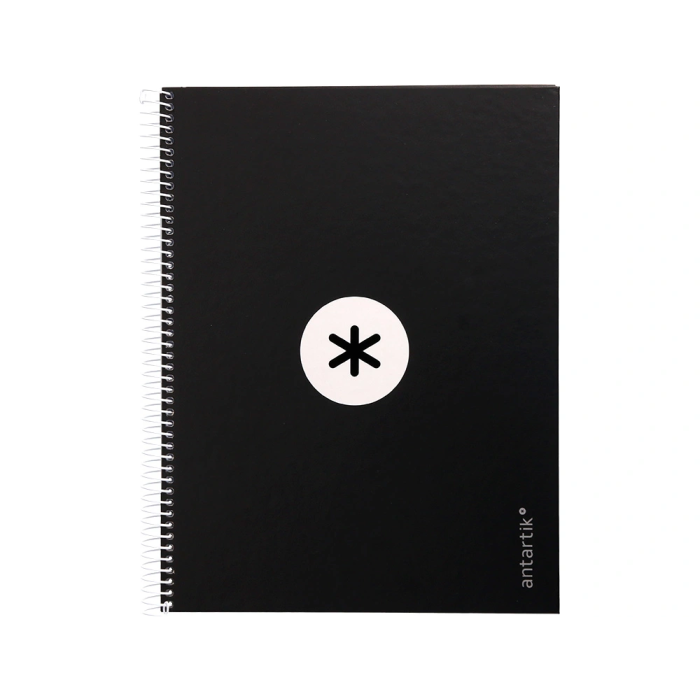 Antartik Cuaderno espiral A4 micro tapa forrada 80 hojas 90 gr horizontal negro 1 Antartik Cuaderno espiral A4 micro tapa forrada 80 hojas 90 gr horizontal negro 1