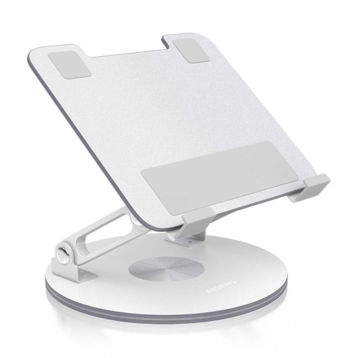 AISENS - SOPORTE DE SOBREMESA GIRATORIO AJUSTABLE PARA PORTATIL / TABLET 7-13, PLATA