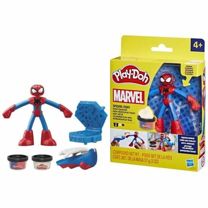 Play-Doh Spider-Man My Web Creator con figura flexible y plastilina, a partir de 4 años, Marvel HASG00585X0