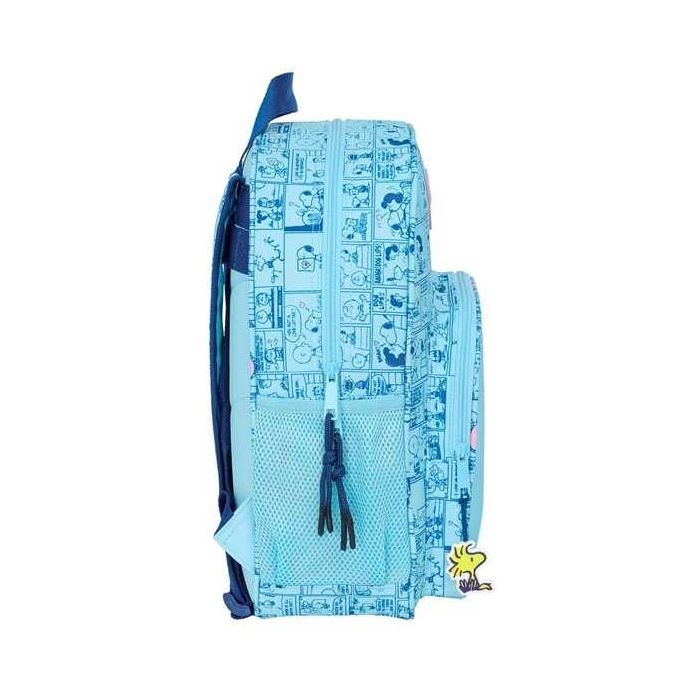 Mochila Escolar Snoopy Love Azul 32 x 38 x 12 cm 2
