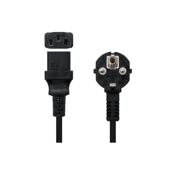 Nano Cable 10.22.0102-L2 Cable de Alimentación CPU CEE7 Macho - C13 Hembra 2m Negro