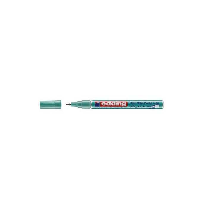 Marcador T.Opaca Perm. Edding 780 Conico Metalico Verde (Set de 10)