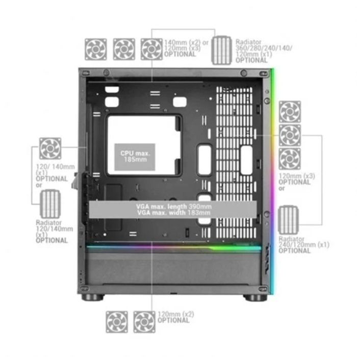 Caja Ordenador Mars Gaming Mcultra XXL 4 Caja Ordenador Mars Gaming Mcultra XXL 4