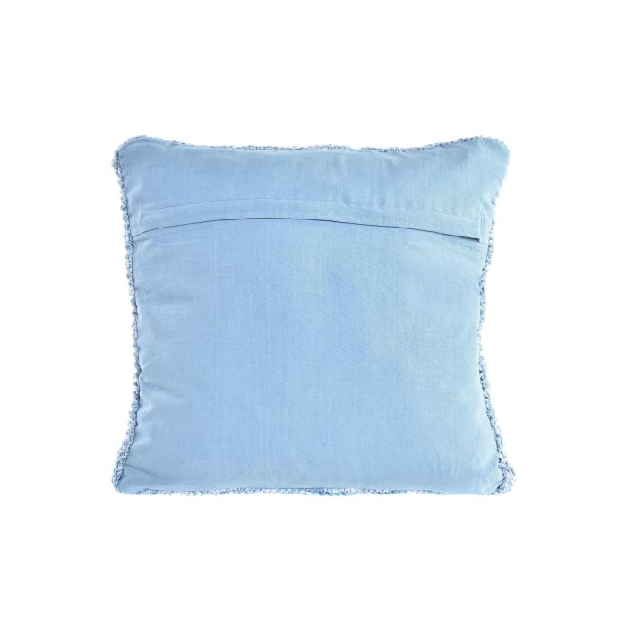DKD Home Decor Cojín Decorativo Alpino Azul Celeste 45x45 cm de Poliéster 430g, Pack de 4 Unidades para Sofá o Cama 2