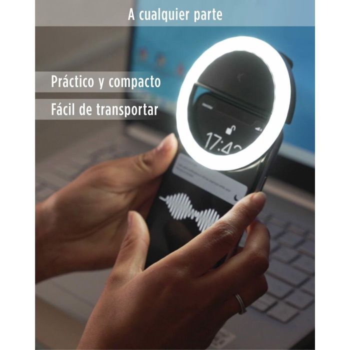 Aro de Luz para Selfie Recargable KSIX TP-8427542116006_BXYOUTBMINI_Vendor 3W 5