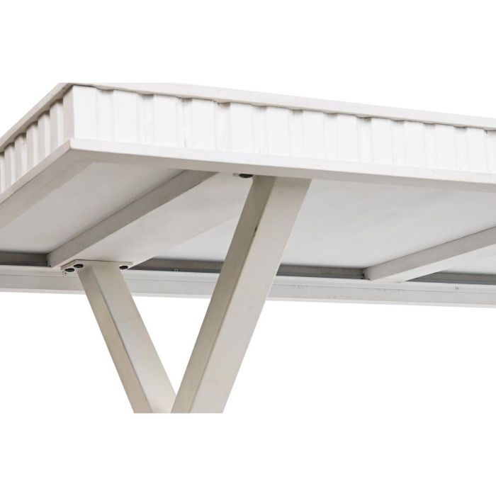 Mesa Comedor Moderno DKD Home Decor Blanco Dorado 90 x 76 x 180 cm 2 Mesa Comedor Moderno DKD Home Decor Blanco Dorado 90 x 76 x 180 cm 2