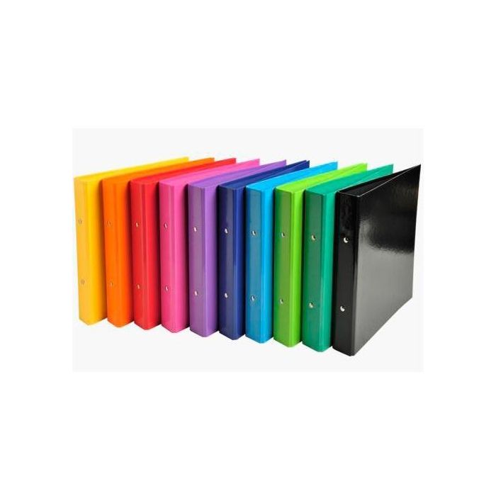 Exacompta Carpeta 2 Anillas 25 mm Iderama A5 Cartón Forrado En Papel - Colores Surtidos Exacompta Carpeta 2 Anillas 25 mm Iderama A5 Cartón Forrado En Papel - Colores Surtidos