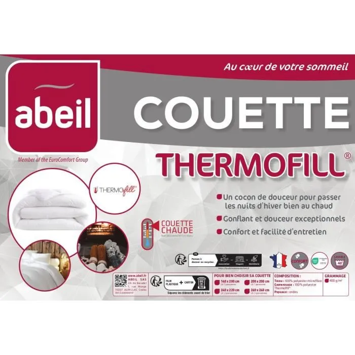 Abeil Edredón Cálido 400gr/m² Thermofill 200 x 200 cm Abeil Edredón Cálido 400gr/m² Thermofill 200 x 200 cm