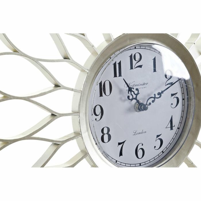 Reloj Glam DKD Home Decor Champan Plateado 4 x 50 x 50 cm Set de 5 (2 Unidades) 2 Reloj Glam DKD Home Decor Champan Plateado 4 x 50 x 50 cm Set de 5 (2 Unidades) 2