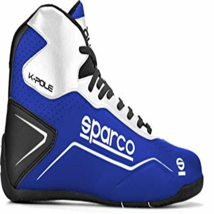 Sparco S00126941BMBI Zapatillas Kart K-Pole Corte Medio Microfibra Perforada Suela Alta Tecnología Talla 41 Azul