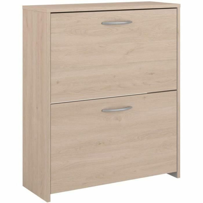 Parisot Zapatero con 2 puertas - Roble - 66,5 x 78,5 x 25,1 - EASYLIFE7901MCHA