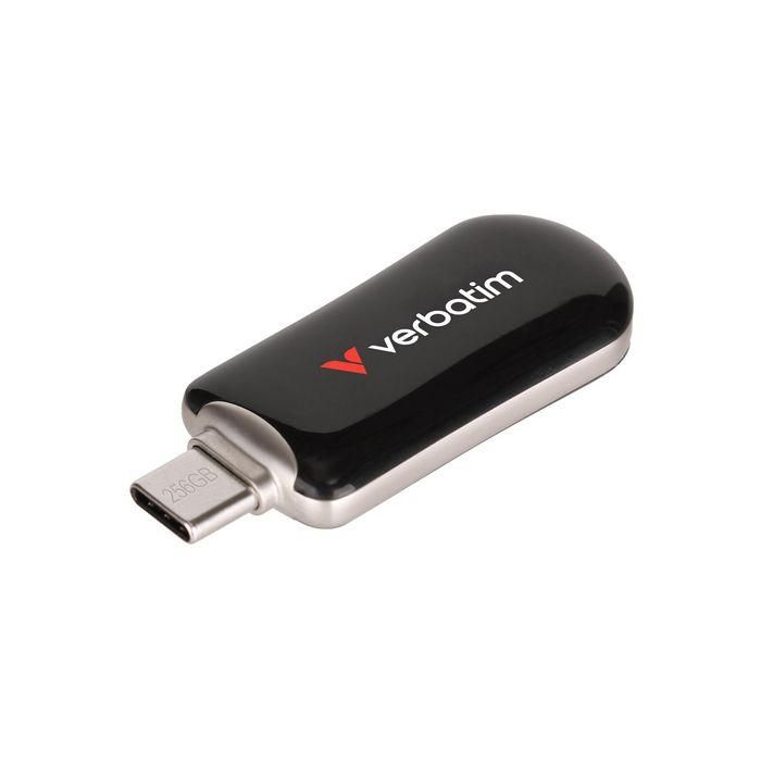 Verbatim Plectra USB-C Flash Drive Black 256GB 1