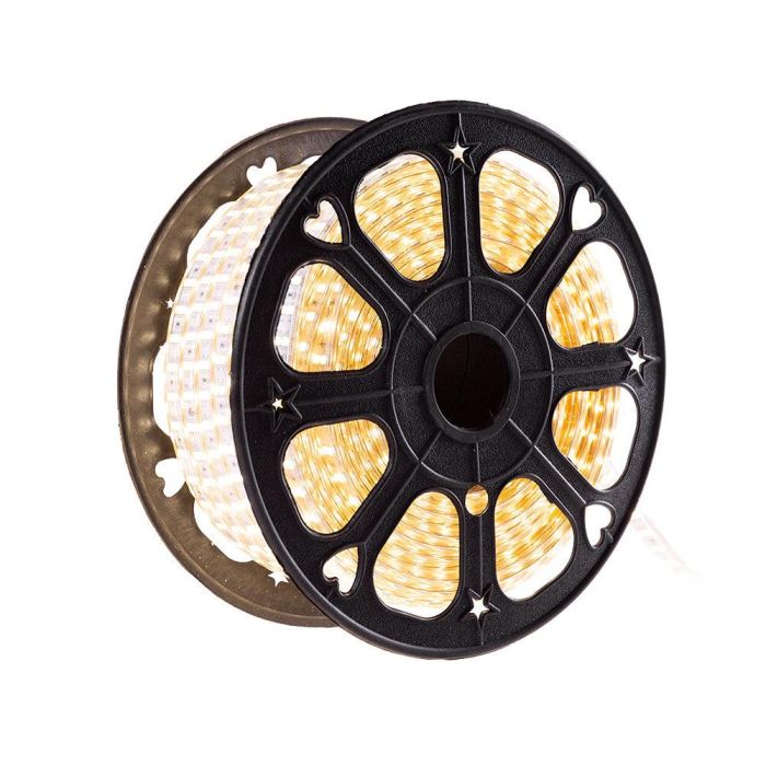Tira de 120 LEDs/M 500W 1.000Lm 6000ºK SMD5050 220VAC IP65 x50M 40.000H  [HO-220-120-50M-CW] 5