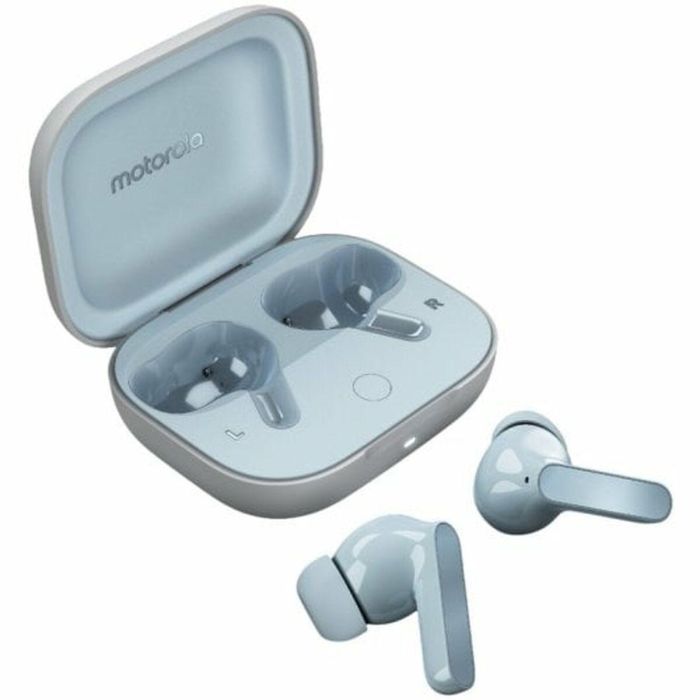 Motorola Moto Buds Auriculares Inalámbricos Bluetooth 5.3 con Cancelación de Ruido Activa, Dolby Atmos y 42h Autonomía - Azul 7