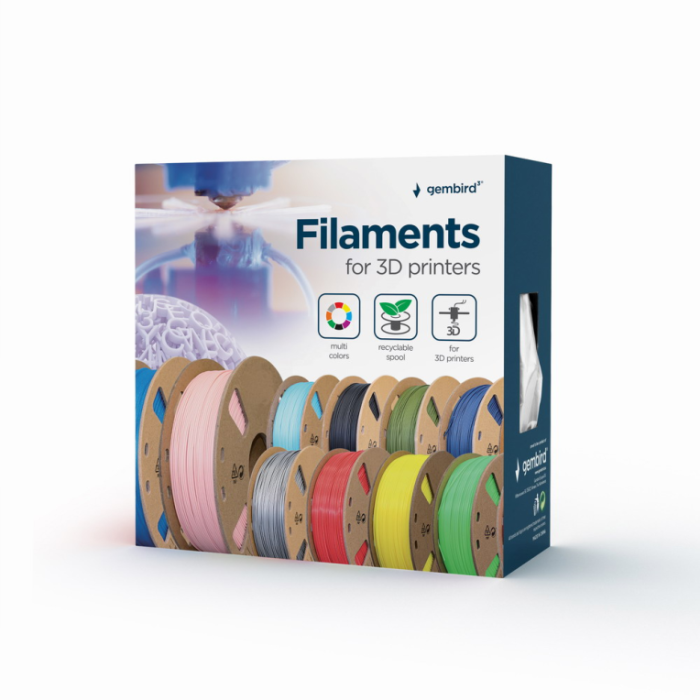 Gembird 3DP-PLA1.75-01-FG material de impresión 3d Ácido poliláctico (PLA) Verde fluorescente 1,4 kg Gembird 3DP-PLA1.75-01-FG material de impresión 3d Ácido poliláctico (PLA) Verde fluorescente 1,4 kg