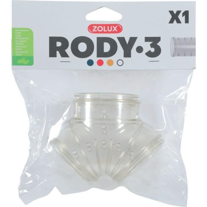 Zolux Tubo en Y para conectar Jaulas Rody3 y Rodylounge de Roedores