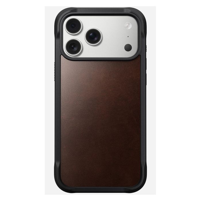 Nomad Rugged Leather Case para Apple iPhone 17 Pro Max - Funda Protectora de Cuero Horween Rustic Brown con MagSafe 6 Nomad Rugged Leather Case para Apple iPhone 17 Pro Max - Funda Protectora de Cuero Horween Rustic Brown con MagSafe 6