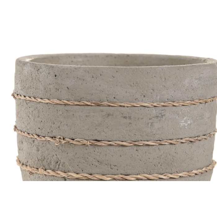 Vela Cottage DKD Home Decor Gris 12 x 10 x 12 cm (6 Unidades) 1