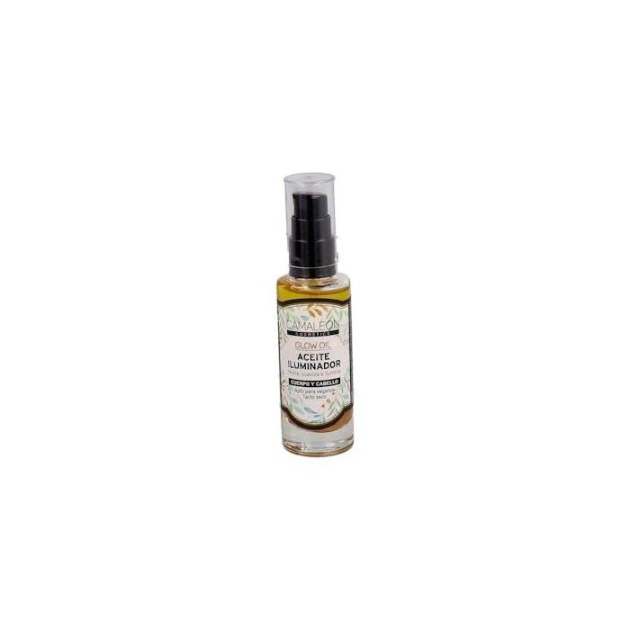 Camaleon Aceite Iluminador Seco Cuerpo y Cabello 30ml con Partículas Doradas y Betacarotenos
