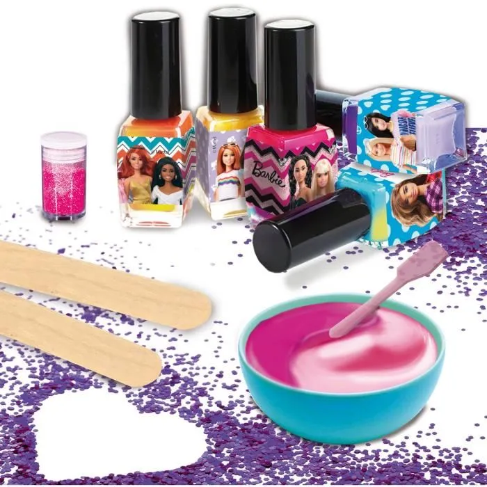 Lisciani Giochi LIS8008324086016 Esmalte de Uñas Barbie Nail Art que Cambia de Color 3