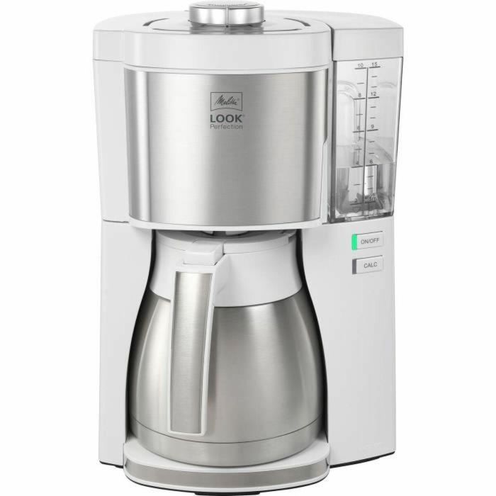 Melitta 1025-15 Máquina de café Look V Termero perfección White/Cepilled Steel