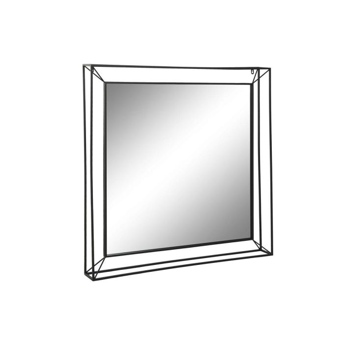 Espejo de pared Home ESPRIT Negro Vintage 90 x 10 x 90 cm 3