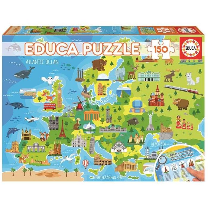Puzzle 150 piezas mapa europa Puzzle 150 piezas mapa europa