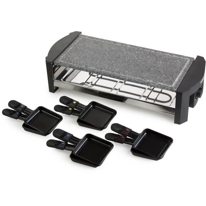 Maquina Raclette DOMO DO9039G - 8 Personas - Piedra pulida - 1300W 4 Maquina Raclette DOMO DO9039G - 8 Personas - Piedra pulida - 1300W 4