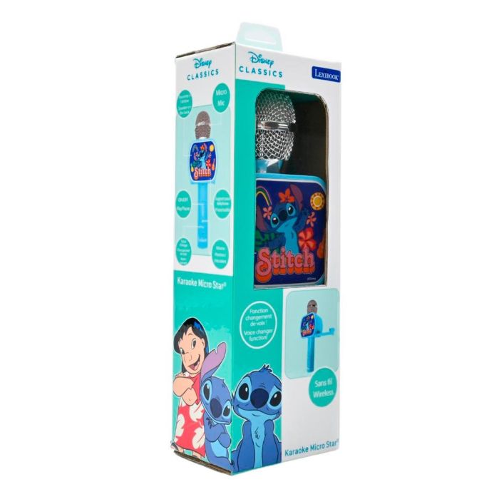 Micrófono Inalámbrico Disney Stitch Mic240D Lexibook 2 Micrófono Inalámbrico Disney Stitch Mic240D Lexibook 2
